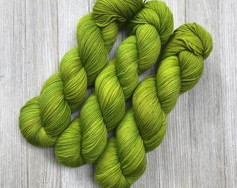 Lemongrass - Super Sock - Indie Sock Yarn, Indie Dyed Yarn, Speckled Sock Yarn, Hand Dyed Yarn, Sock Yarn,