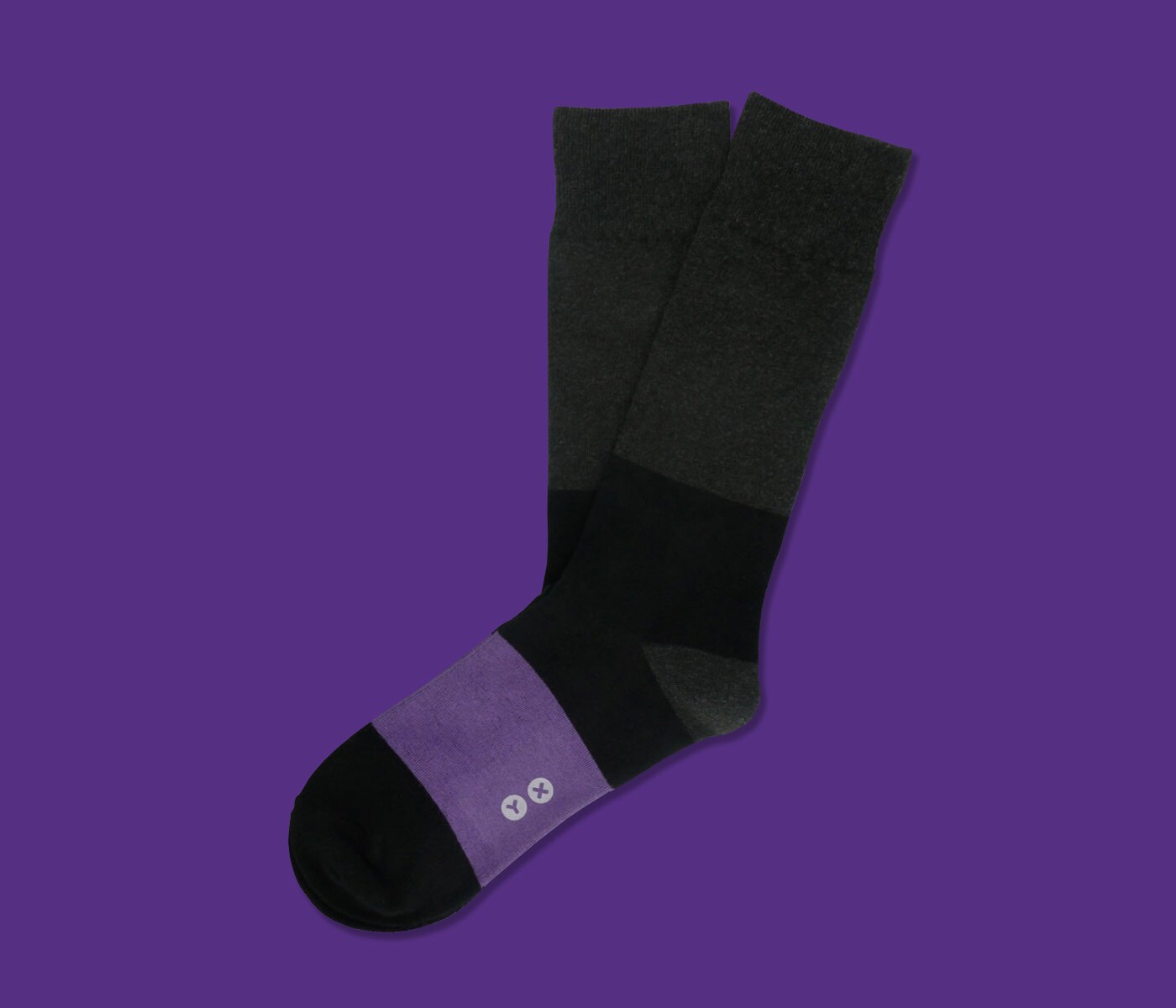 Men's Socks Men's Black Purple Socks Dress Socks for Etsy