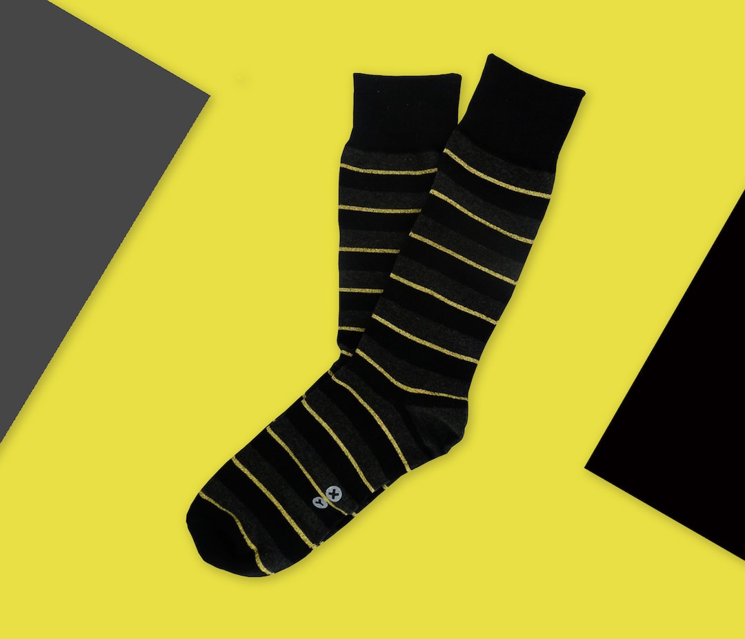 Wedding Socks, Groomsmen Socks, Mens Gold Dress Socks, Grooms Socks