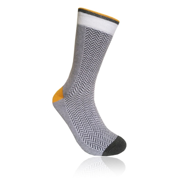 Mens Socks, Grey Socks, Mens Casual Socks. Patterned Socks. Novelty