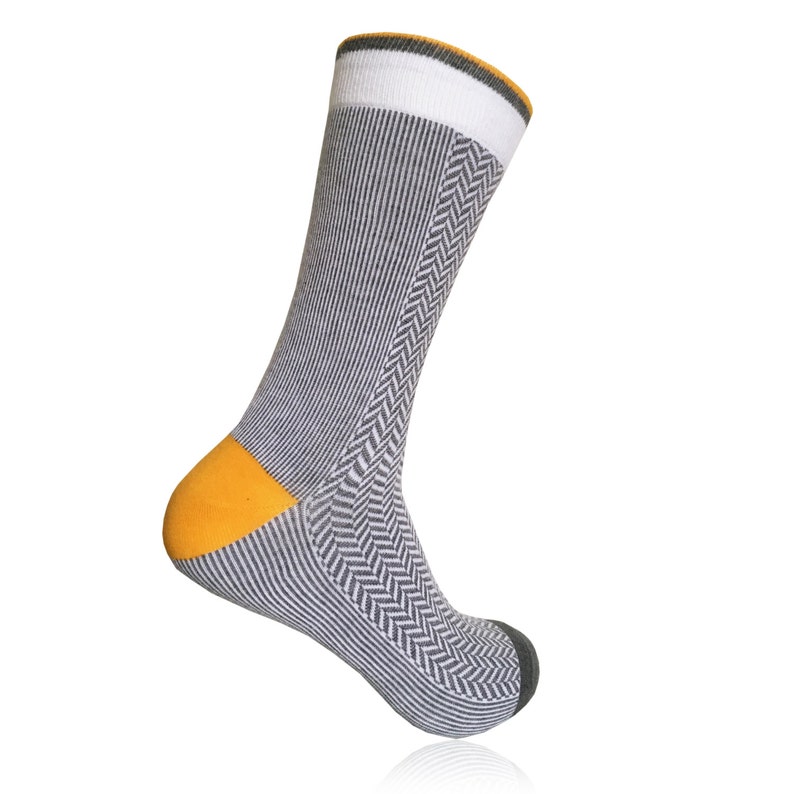 Mens Socks, Grey Socks, Mens Casual Socks. Patterned Socks. Novelty