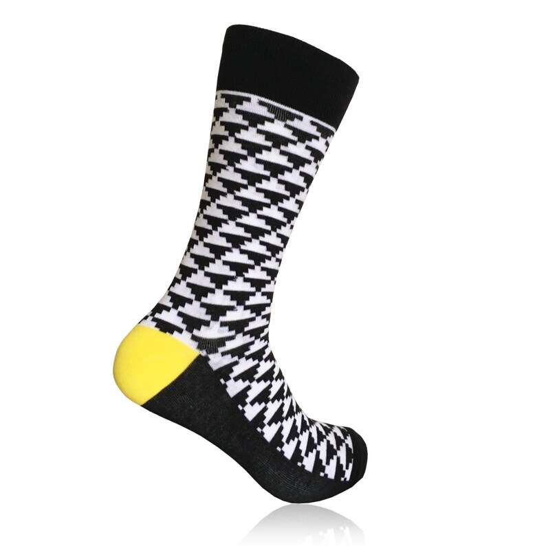 Men's Socks, Checker Socks. Mens Dress Socks. Black White Socks. Unique ...