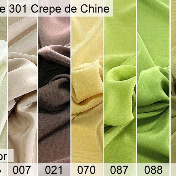 exposition de 301 crêpe de Chine de 6 x 10 CM