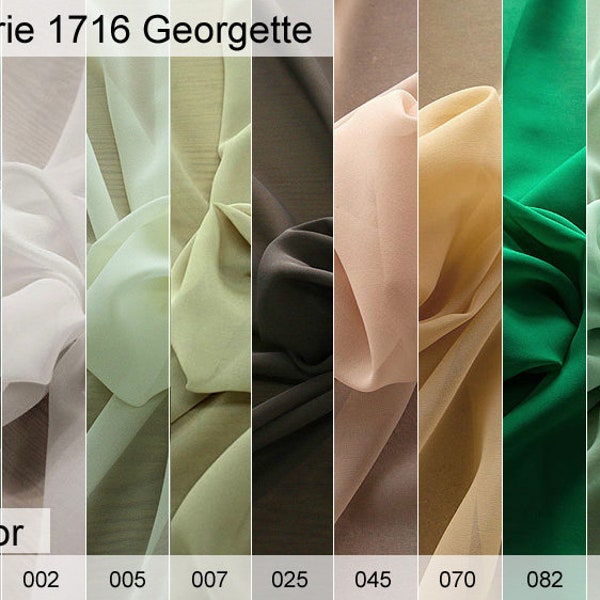 1716 Georgette Probe von 6 x 10 CM