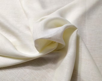 230084-031 - Linen, Linen 100%, Width 150 cm, Ivory color, Weight 360 gr, Price 1 meter: 47.47 Euros