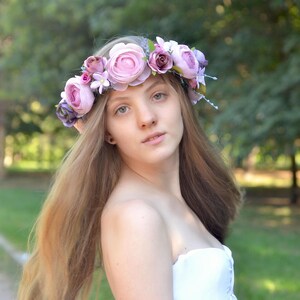 1 Pezzo Fascia per capelli con corona di rose elegante da 1 Pezzo Fascia per capelli con corona di rose elegante da