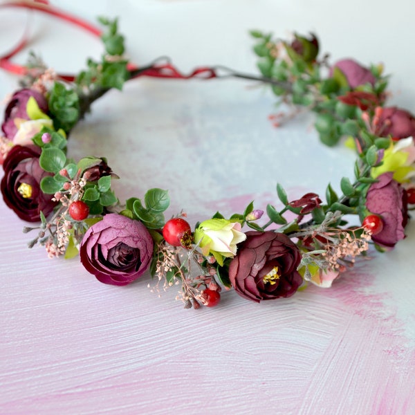 Floral Head Wreath Etsy