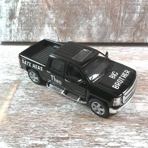 Personalized, Big brother gift, Big brother truck, Little brother gift, Adoption gift, New baby, Truck birthday, Party favor, Hospital gift