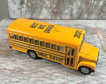 Personalized school bus, Kids school, Back to school gift, Party favor, Birthday party gift, Teacher gift, Bus driver gift, Toy school bus