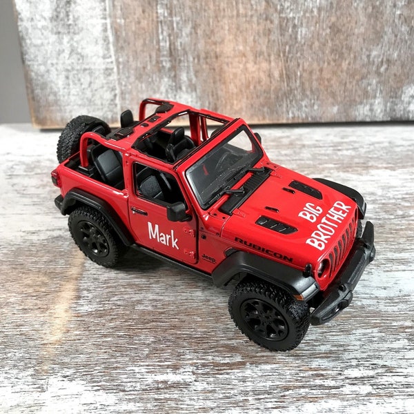 Personalized, Big brother gift, Little brother gift, 4x4 truck, Monster truck toy, Photo prop,Baby announcement, Truck birthday, Party favor