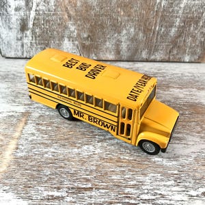 Personalized school bus, Kids school, Back to school gift, Party favor, Birthday party gift, Teacher gift, Bus driver gift, Toy school bus