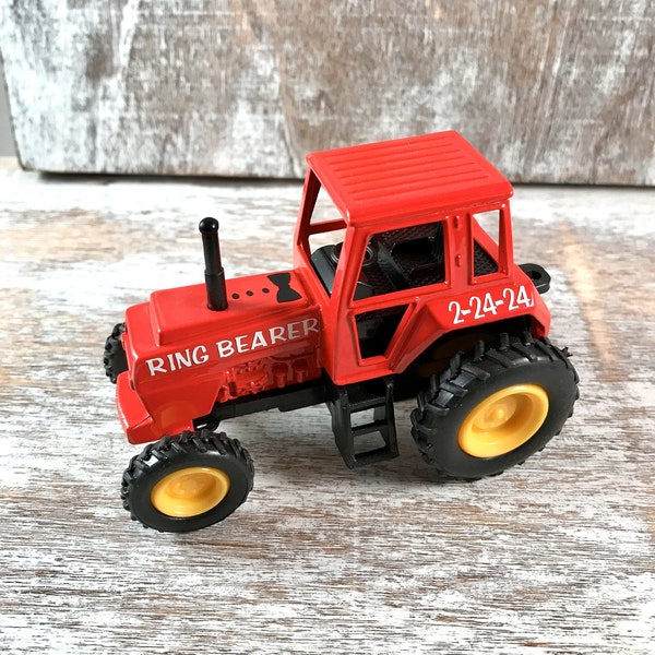 Personalized, Ring bearer gift, Ring security gift, Tractor birthday party favor, Kids gift, Groom gift, Wedding party gift, Boys gift
