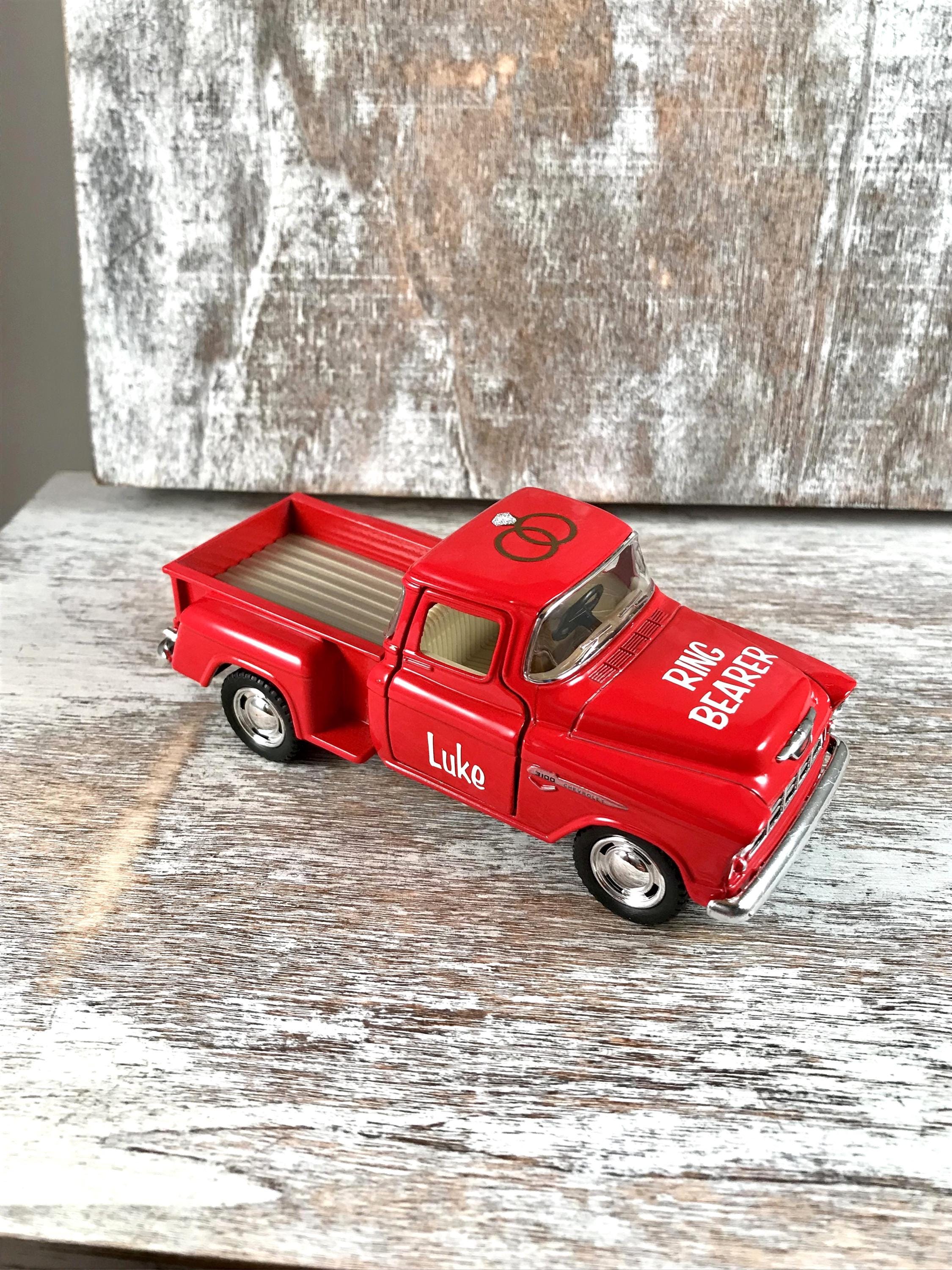 Personalized, Ring bearer gift, Ring security gift, Toy truck,Groom gift, Wedding decor, Wedding party gifts, Father of the groom/bride gift