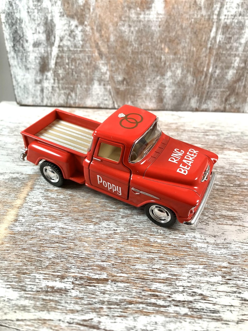 Personalized, Ring bearer gift, Ring bearer truck, Ring security gift,Groom gift,Wedding decor,Wedding party gifts,Father of the groom/bride image 5