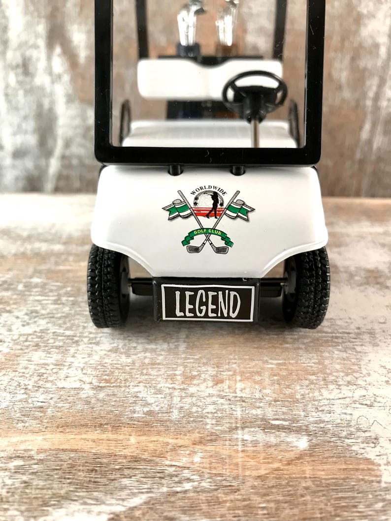 Personalized golf cart, Golf wedding decor, Golf cake topper, Golf engagement, Just married gift, Golf retirement gift, Golf player gift image 4
