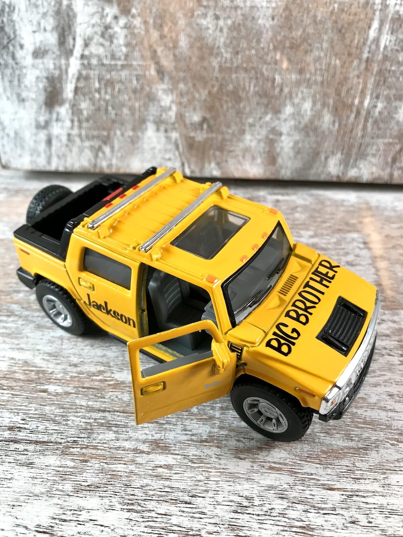 Personalized, Big brother gift, Kids hospital gift, Toy car, Kids gift, Car birthday, Party favor, Car cake topper, Car photo prop, Adoption image 9