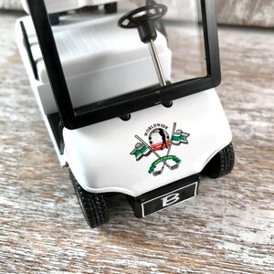 Personalized golf cart, Golf wedding decor, Golf cake topper, Golf engagement, Just married gift, Golf retirement gift, Golf player gift image 11