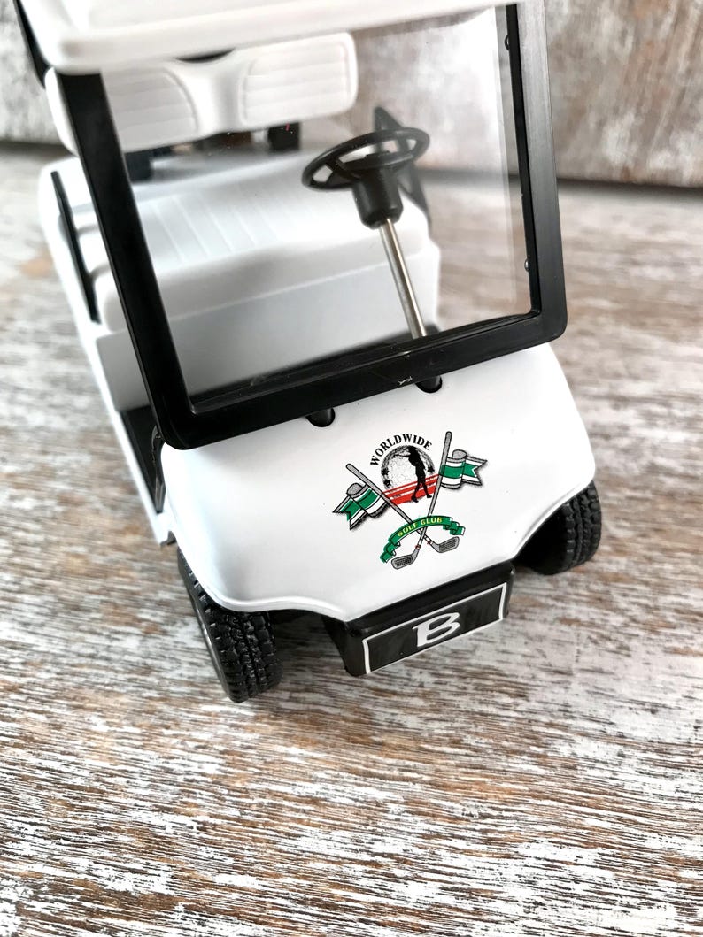 Personalized golf cart, Golf wedding decor, Golf cake topper, Golf engagement, Just married gift, Golf retirement gift, Golf player gift image 11