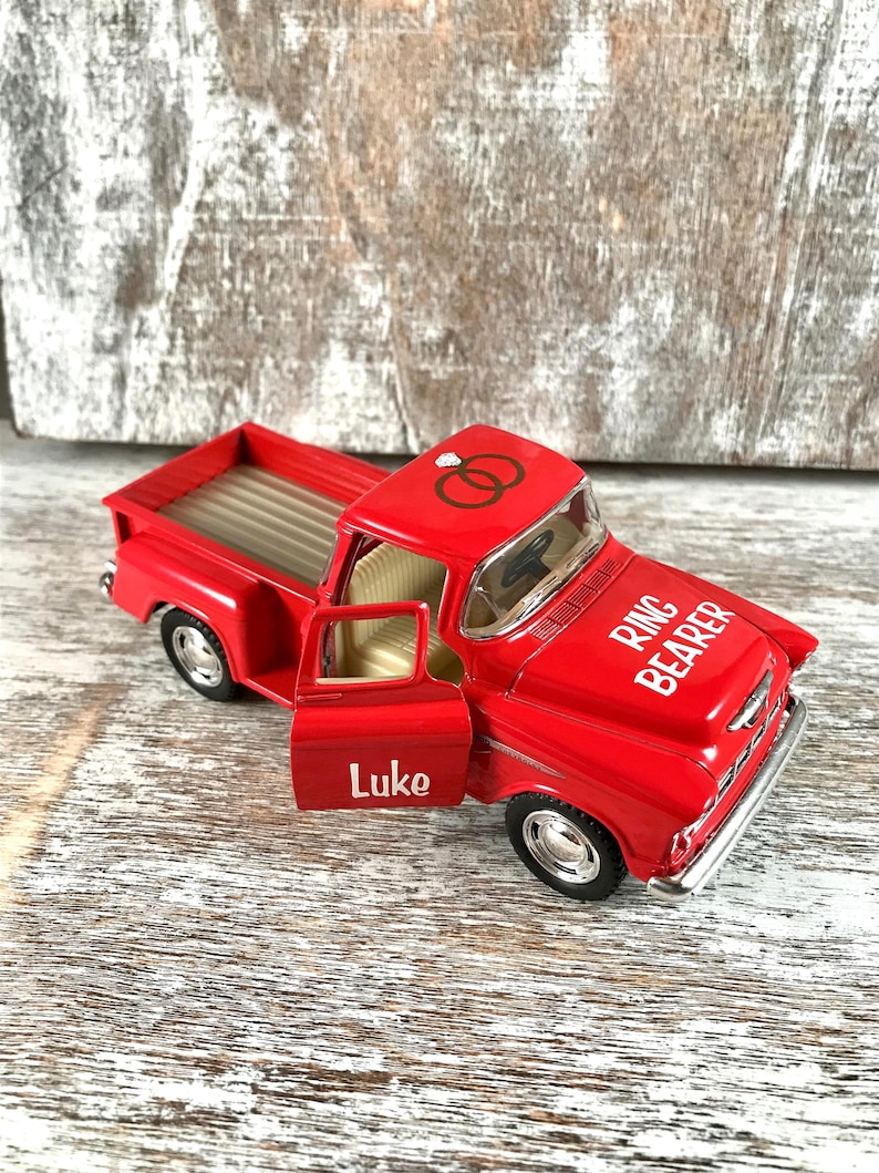 Personalized, Ring bearer gift, Ring bearer truck, Ring security gift,Groom gift,Wedding decor,Wedding party gifts,Father of the groom/bride image 4