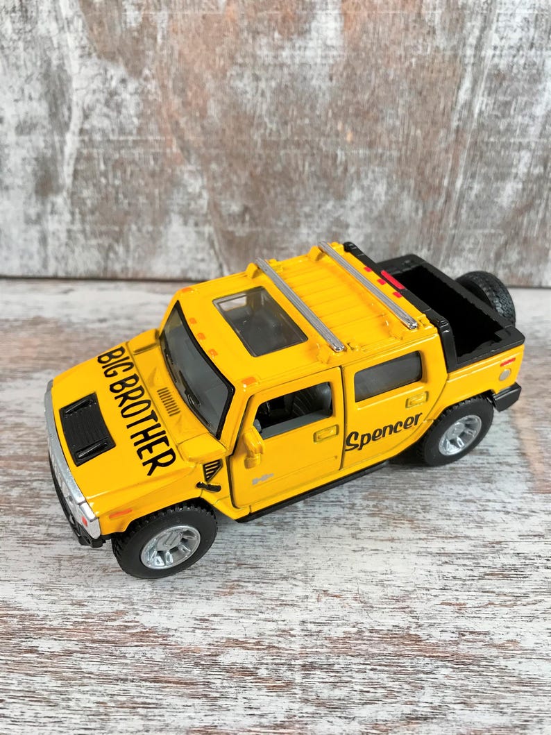 Personalized, Big brother gift, Kids hospital gift, Toy car, Kids gift, Car birthday, Party favor, Car cake topper, Car photo prop, Adoption image 8