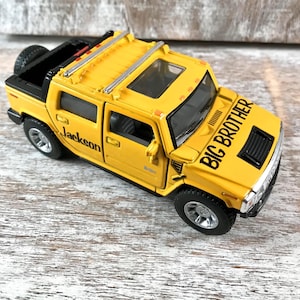 Personalized, Big brother gift, Kids hospital gift, Toy car, Kids gift, Car birthday, Party favor, Car cake topper, Car photo prop, Adoption image 5