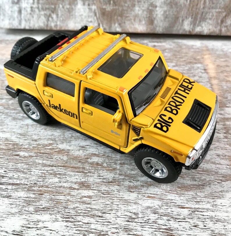 Personalized, Big brother gift, Kids hospital gift, Toy car, Kids gift, Car birthday, Party favor, Car cake topper, Car photo prop, Adoption image 5