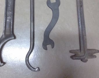 4 Unusual Antique Wrenches