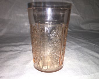 Pink Sharon Cabbage rose 4" thick Tumbler