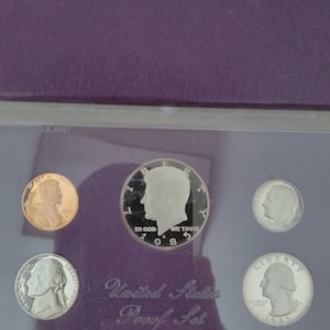 1985 S Verenigde Staten vs bewijs instellenin origineel ons Mint Case en Box