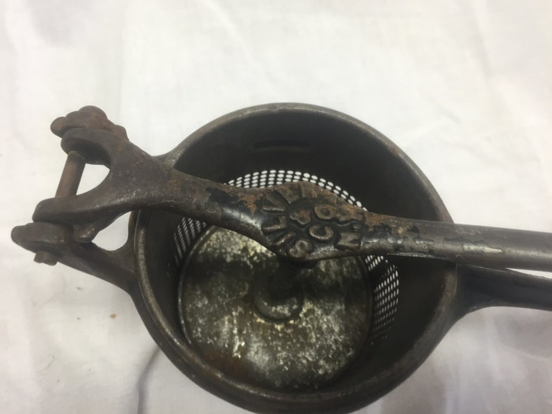 Antique Cast Iron Silver & Co Potato Ricer Etsy