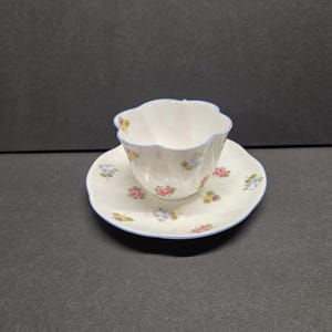 Shelley Dainty Tea cup and saucers mixed flowers