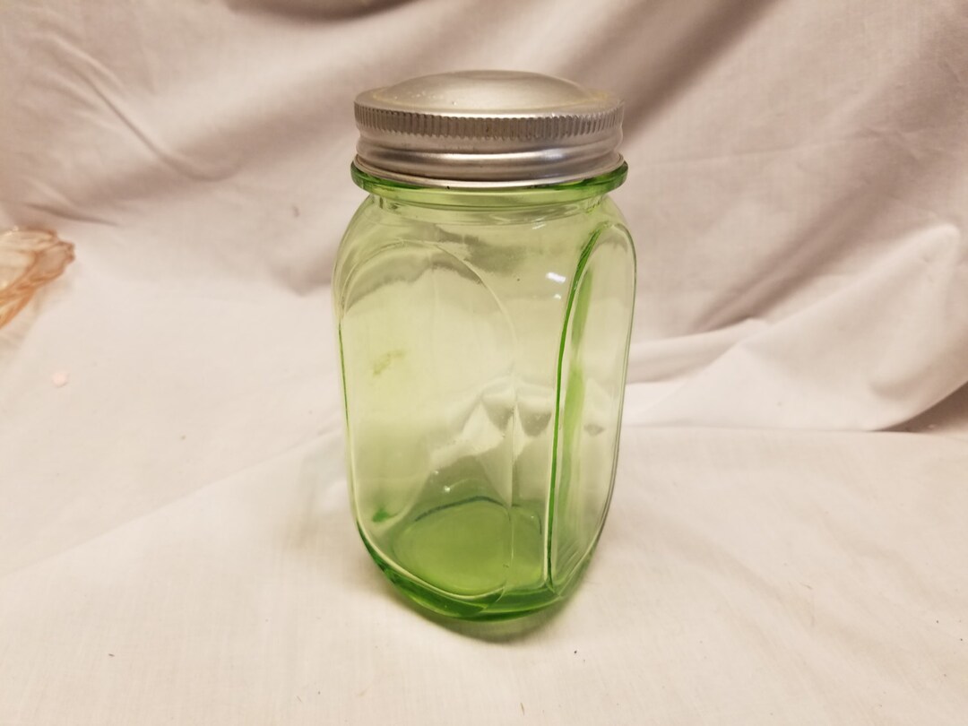 Green Tea Jar No Label Etsy