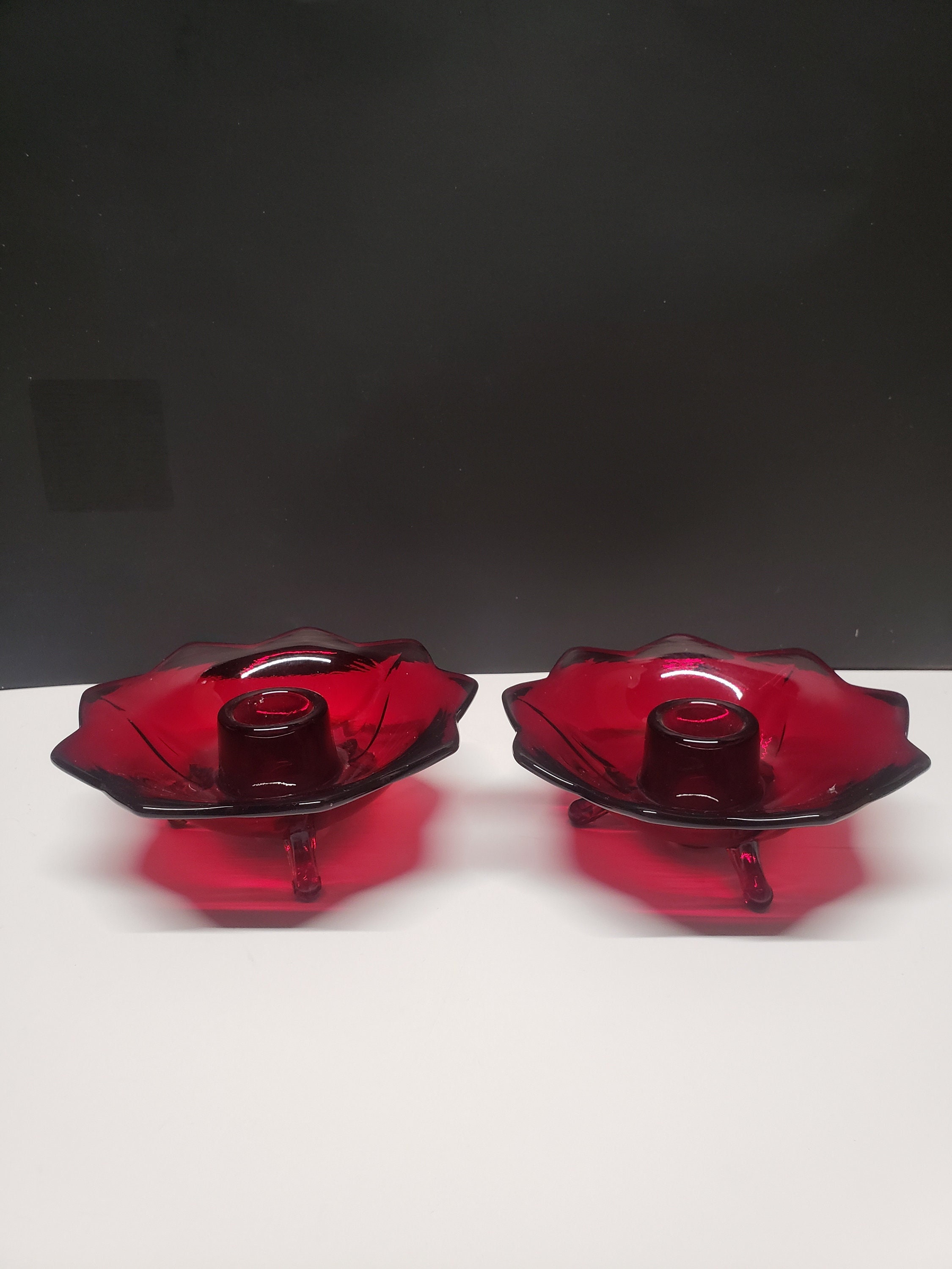 Fenton candle sticks - Etsy 日本
