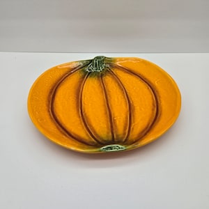 Vintage Olfaire portugal pumpkin plate/platter