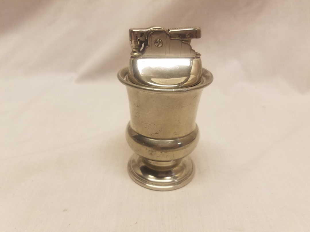 Vintage Hanle Distinctive American Pewter Cigarette Lighter Etsy