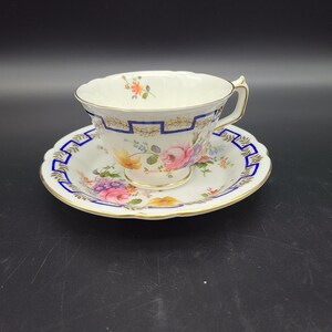 Royal crown Derby English Spring A736 Tea cup and saucer