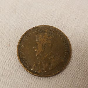 1918  Canadian George the 5th Large cent Very good condition