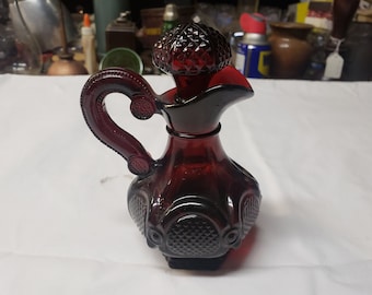Vintage Avon cape cod ruby red 6" Cruet