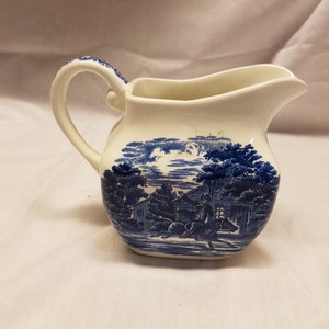 Staffordshire Liberty blue  Creamer