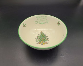 Spode Christmas Tree garland  bowl 6 1/4"