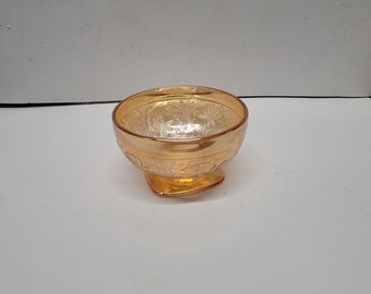 Floragold bowl Depression glass sherbet