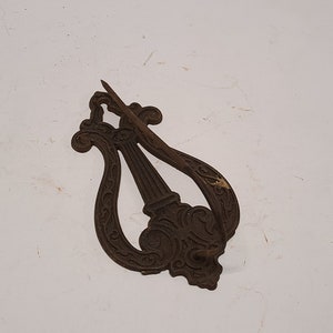 Antique cast iron  wall hanging receipt spike