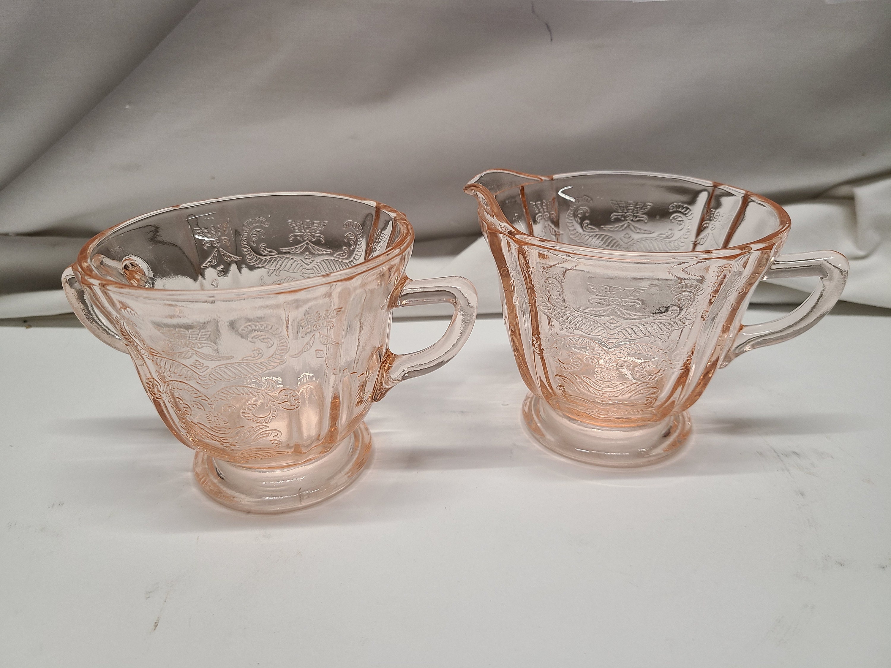 Collectibles Art & Collectibles Pink madrid Depression glass