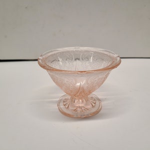 Pink royale Spitze Depression Glas Sherbet