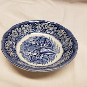 Staffordshire Liberty blue  Berry/dessert bowl 5&quot;