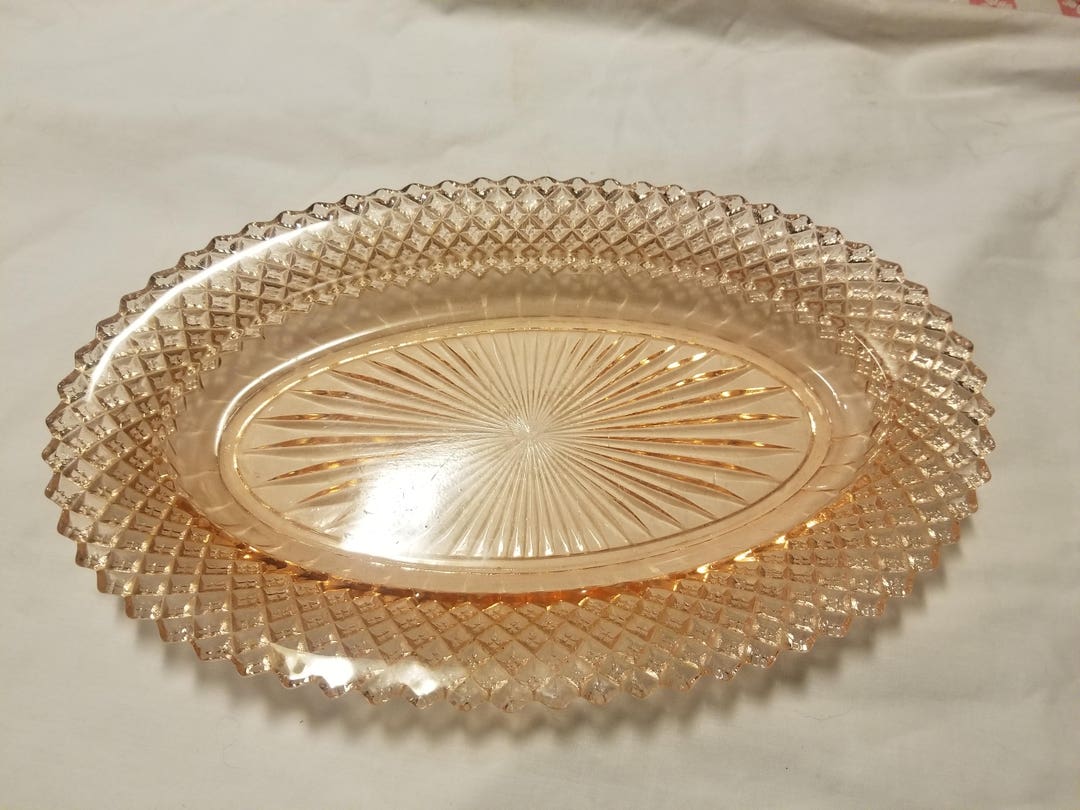 Pink Miss America Depression Glass Celery Dish 10 1/2 Etsy