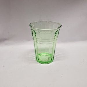 Green Moderntone tumbler 3 3/4 inch juice glass