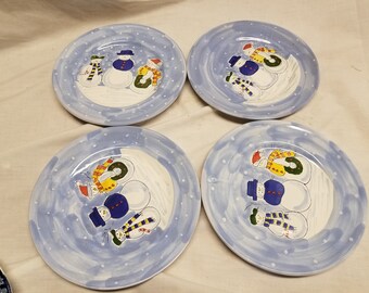 Mesa international plates Snowmen