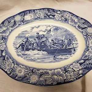 Staffordshire Liberty blue  14&quot; platter