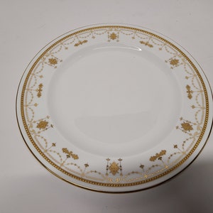 Antique royal crown derby burley company chicago dinner plate 10&quot;